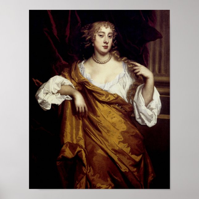 Portrait von Hon. Mary Wharton Poster (Vorne)