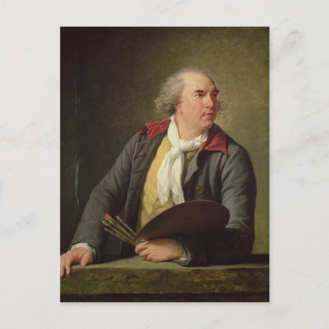 Portrait von Hubert Robert 1788 Postkarte (Vorderseite)