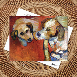 Portrait von Hunden Suzanne Valadon Postkarte