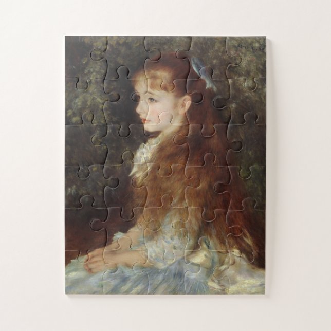 Portrait von Irene - Renoir Impressionist Malerei Puzzle (Vertikal)
