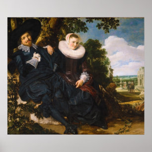 Portrait von Isaac Massa en Beatrix van der Laen Poster