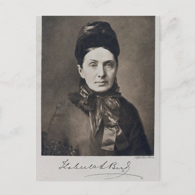 Portrait von Isabella Bird Bishop Postkarte (Vorderseite)
