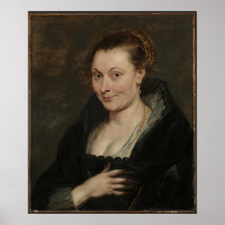 Portrait von Isabella Brant Poster