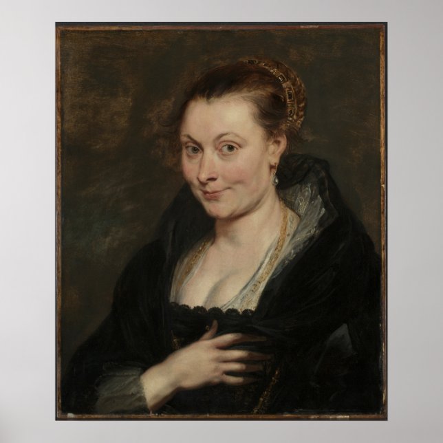 Portrait von Isabella Brant Poster (Vorne)