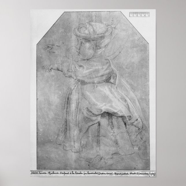 Portrait von Isabelle Helene Rubenst Poster (Vorne)