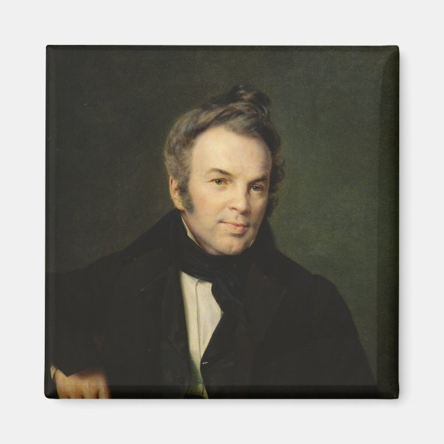 Portrait von Ivan Lazhechnikov, 1834 Magnet (Vorne)