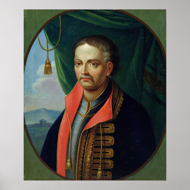 Portrait von Ivan Mazepa Poster (Vorne)