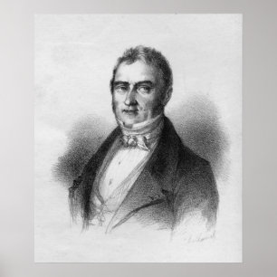 Portrait von Jacques Laffitte Poster