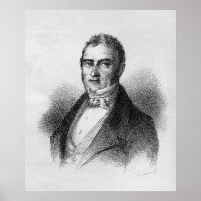 Portrait von Jacques Laffitte Poster (Vorne)