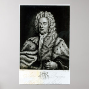 Portrait von James Brydges Poster