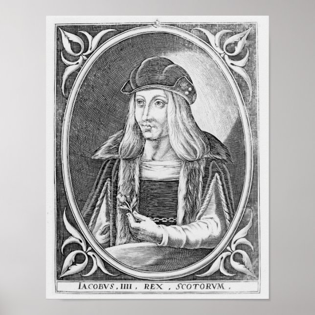 Portrait von James IV von Schottland Poster (Vorne)