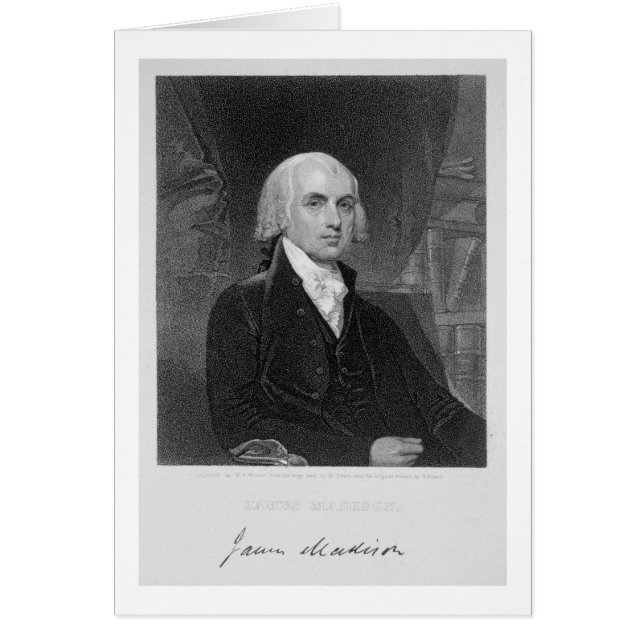 Portrait von James Madison, eingraviert von Willia (Vorne)