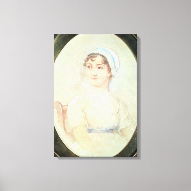 Portrait von Jane Austen Leinwanddruck (Vorderseite)