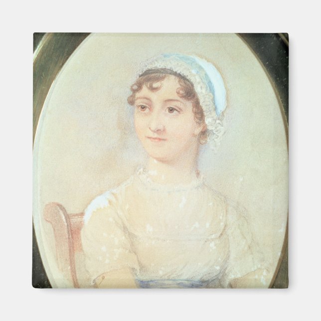 Portrait von Jane Austen Magnet (Vorne)