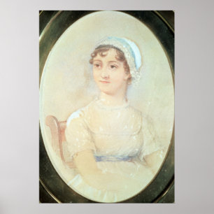 Portrait von Jane Austen Poster
