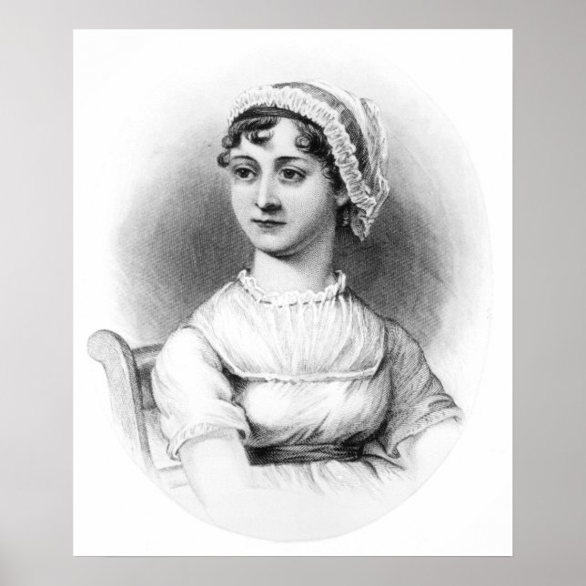 Portrait von Jane Austen Poster (Vorne)