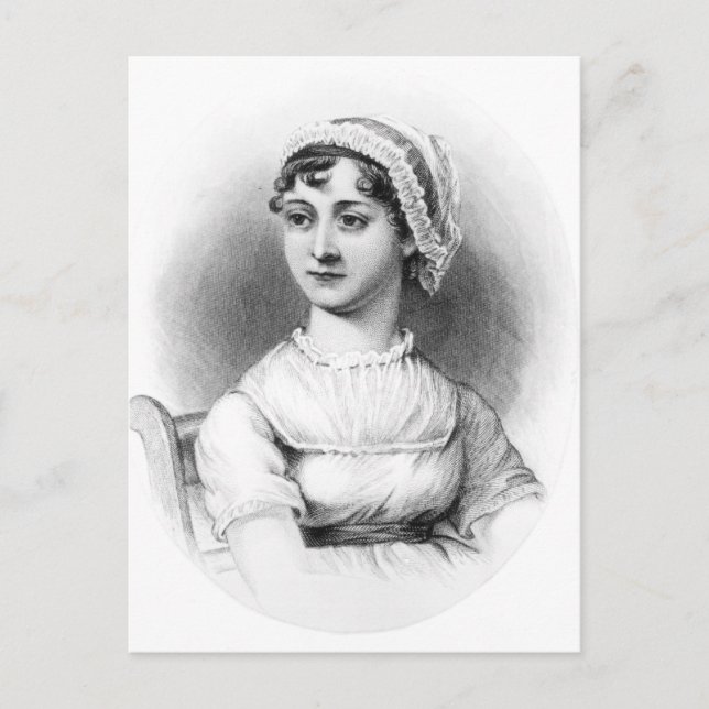 Portrait von Jane Austen Postkarte (Vorderseite)