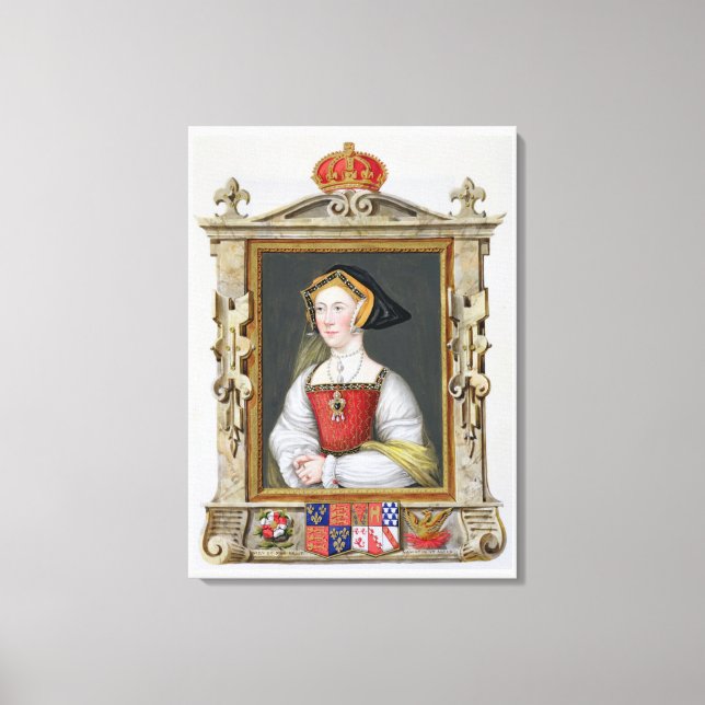 Portrait von Jane Seymour (c.1509-37) 3rd Queen of Leinwanddruck (Vorderseite)