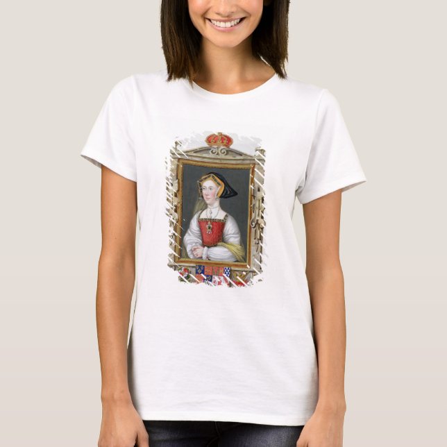 Portrait von Jane Seymour (c.1509-37) 3rd Queen of T-Shirt (Vorderseite)
