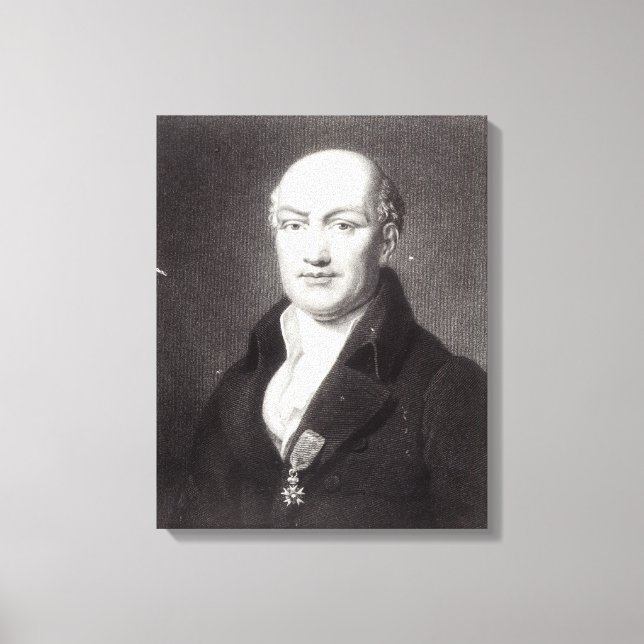 Portrait von Jean Baptiste Joseph Delambre Leinwanddruck (Vorderseite)