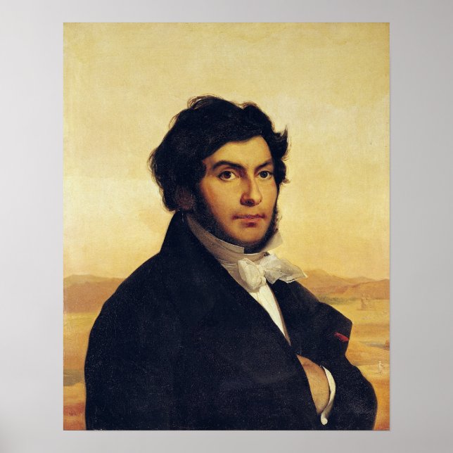 Portrait von Jean-Francois Champollion 1831 Poster (Vorne)