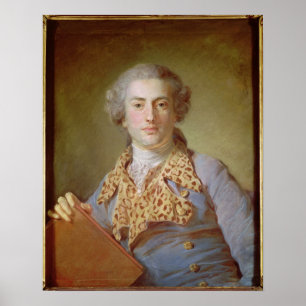 Portrait von Jean-Georges Noverre , 1764 Poster