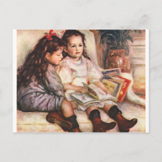 Portrait von Jean und Genevieve Caillel Postkarte