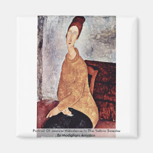 Portrait von Jeanne Hébuterne im gelben Pullover Magnet