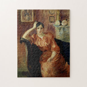 Portrait von Jeanne Pontillon Puzzle