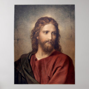 Portrait von Jesus Poster