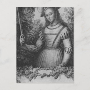 Portrait von Joan of Arc Postkarte