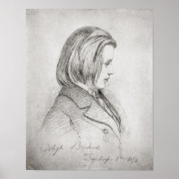 Portrait von Johanes Brahms im Alter von 20 Jahren
