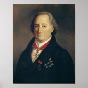 Portrait von Johann Wolfgang von Goethe Poster