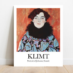Portrait von Johanna Staude von Gustav Klimt Poster
