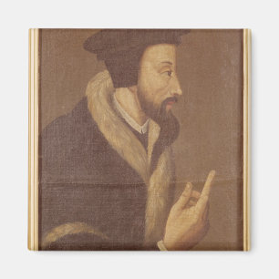 Portrait von John Calvin Magnet