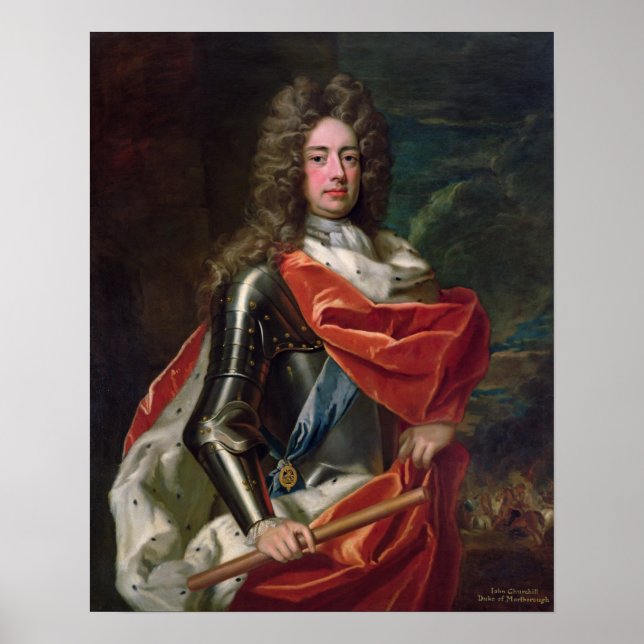 Portrait von John Churchill Poster (Vorne)
