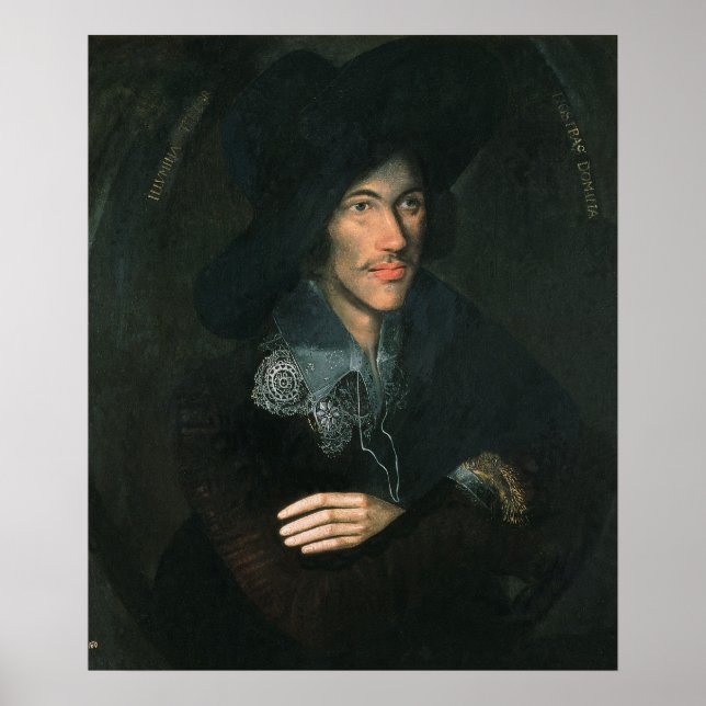 Portrait von John Donne, c.1595 Poster (Vorne)