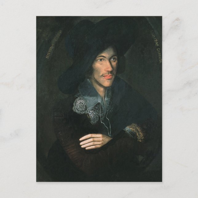 Portrait von John Donne, c.1595 Postkarte (Vorderseite)