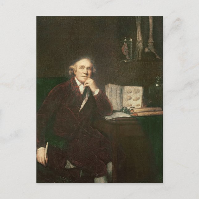 Portrait von John Hunter nach Sir Joshua Postkarte (Vorderseite)