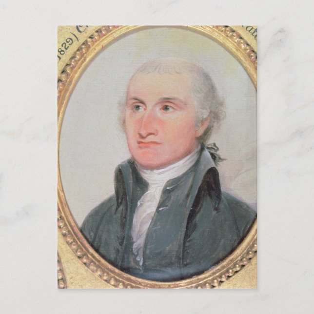 Portrait von John Jay Postkarte (Vorderseite)