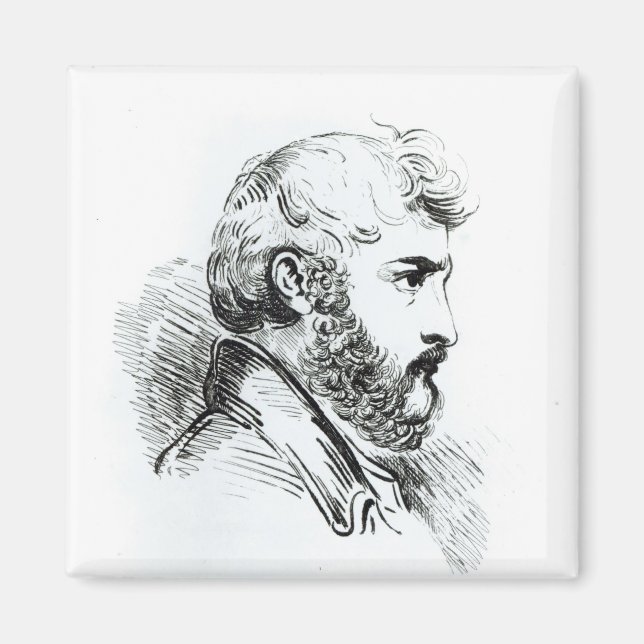 Portrait von John Lewis Burckhardt Magnet (Vorne)