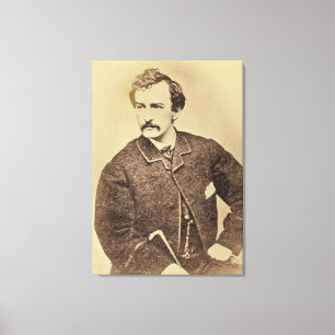 Portrait von John Wilkes Booth 1861-65 Leinwanddruck