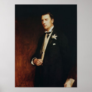 Portrait von Joseph Chamberlain, 1886 Poster