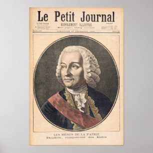 Portrait von Joseph Francis Dupleix Poster