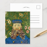 Portrait von Joseph Roulin | Vincent van Gogh Postkarte<br><div class="desc">Die Porträtserie von Vincent van Gogh über Joseph Roulin, den Postman in Arles, ist eine herzliche Hommage an seinen nahen Freund und Vertrauten. Die zwischen 1888 und 1889 angestrichenen Arbeiten zeigen Van Gogh's postimpressionistischen Stil mit kühnen Farben, dynamischen Pinselstrichen und expressivem Charakter. Jedes Portrait spiegelt Van Gogh’s Bewunderung für Roulin...</div>