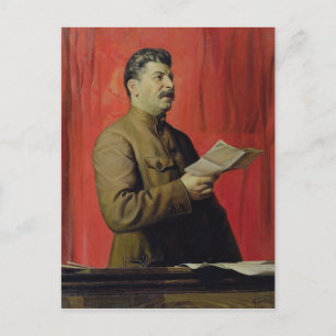 Portrait von Josif Stalin, 1933 Postkarte