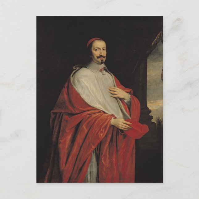 Portrait von Jules Mazarin Postkarte (Vorderseite)