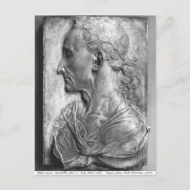Portrait von Julius Caesar Postkarte (Vorderseite)