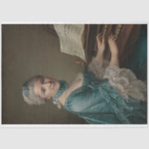 Portrait von Justine Favart Decoupage