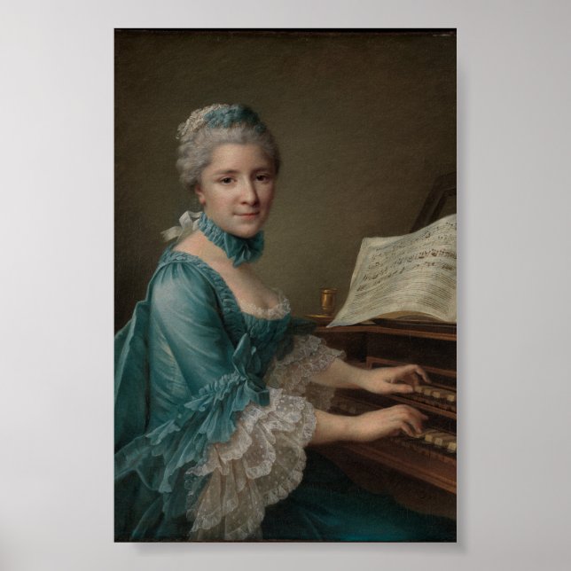 Portrait von Justine Favart Poster (Vorne)